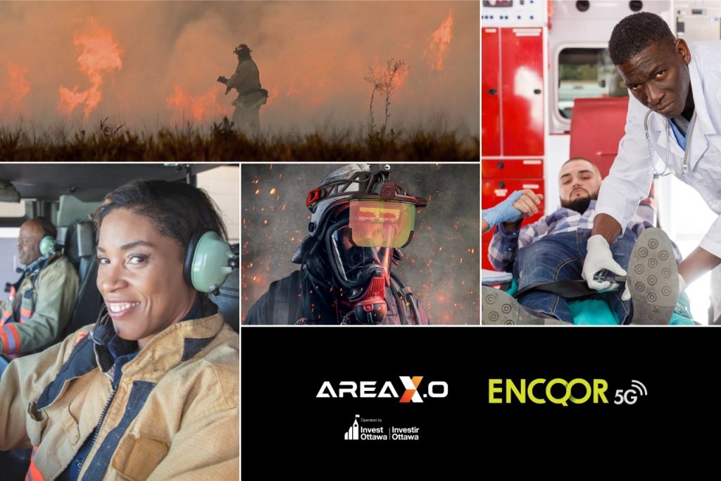 Area X.O Invest Ottawa ENCQOR 5G First Responder Collage